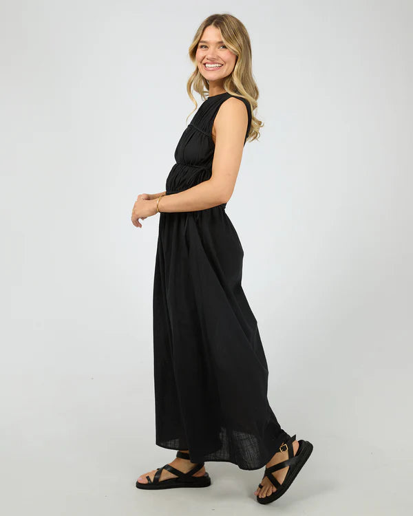 Lou Lou Tie Maxi Dress Black