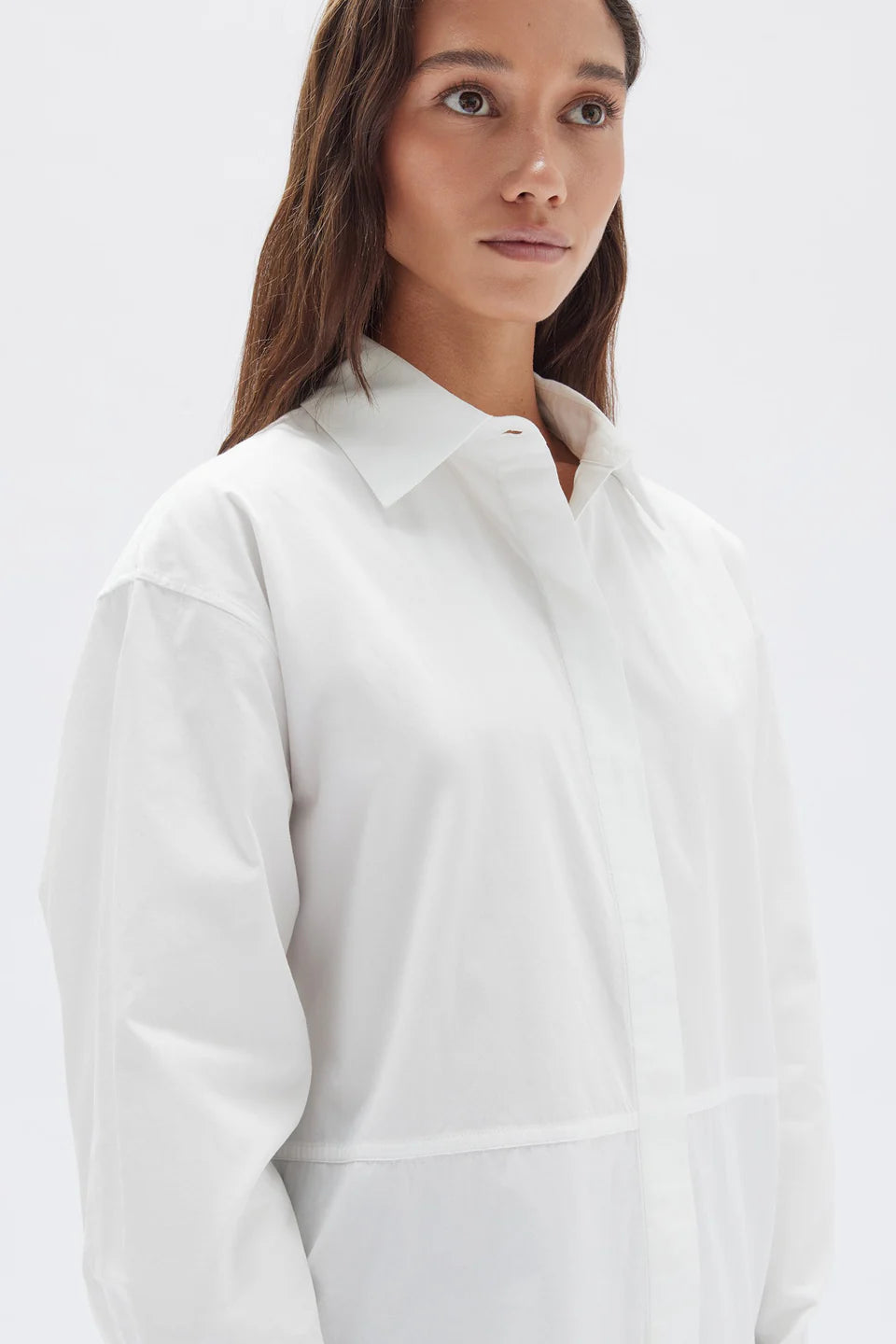 Astrid Cotton Poplin Shirt White