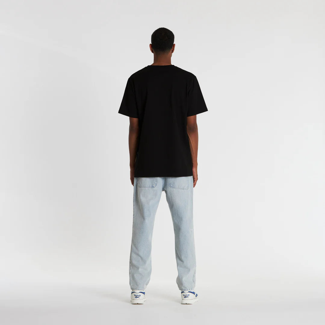 Stamp Script Tee Black