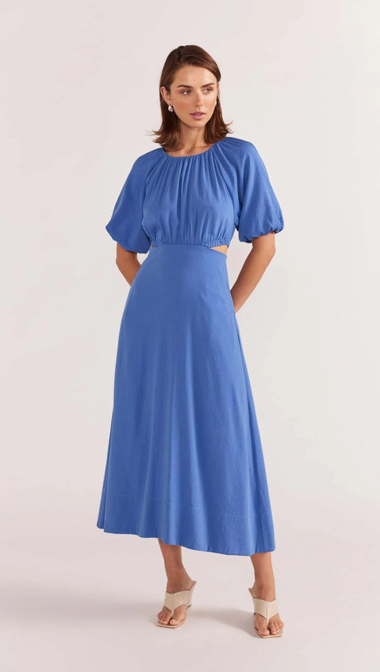 Demi Midi Dress Blue