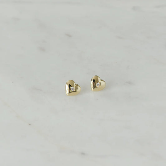 Super Sweetheart Studs Gold