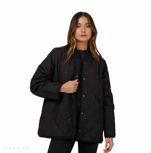 Active Quilted Jacket Black