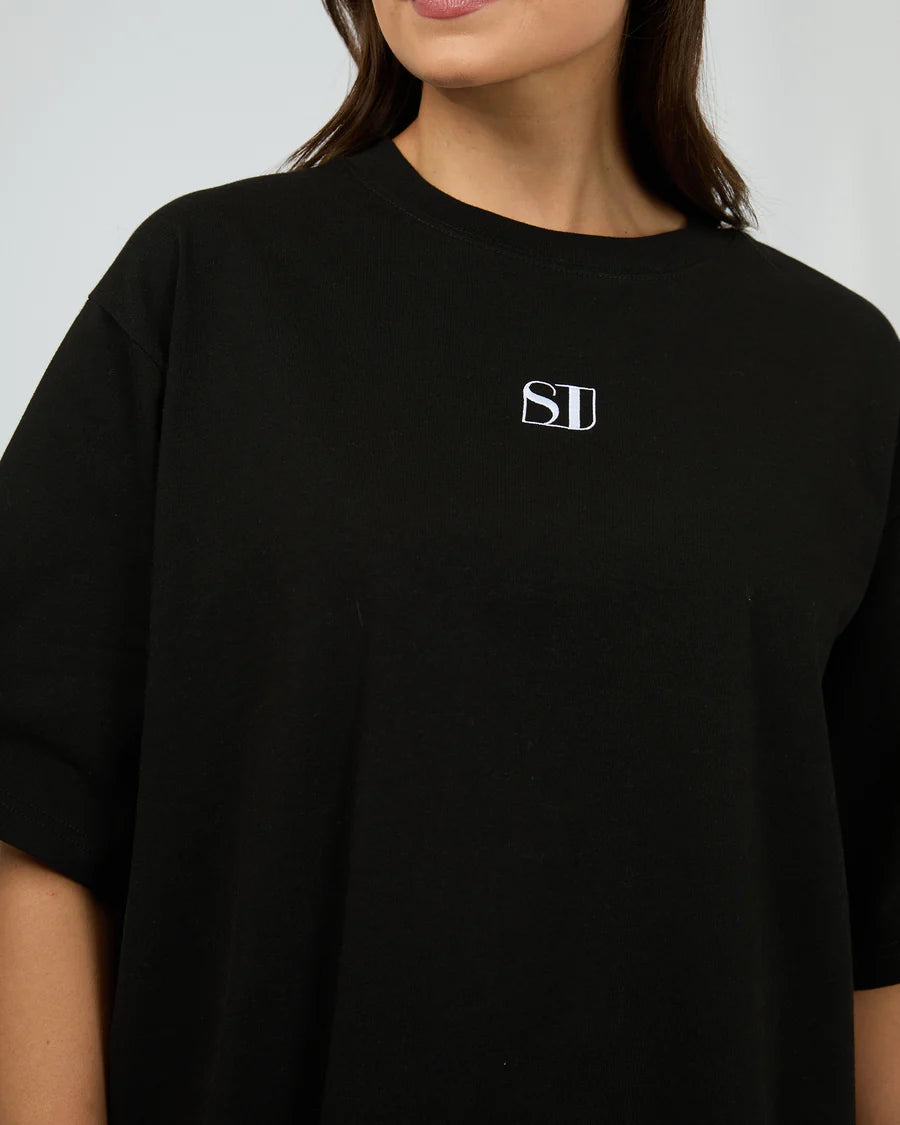 Silent Luxe Tee Black