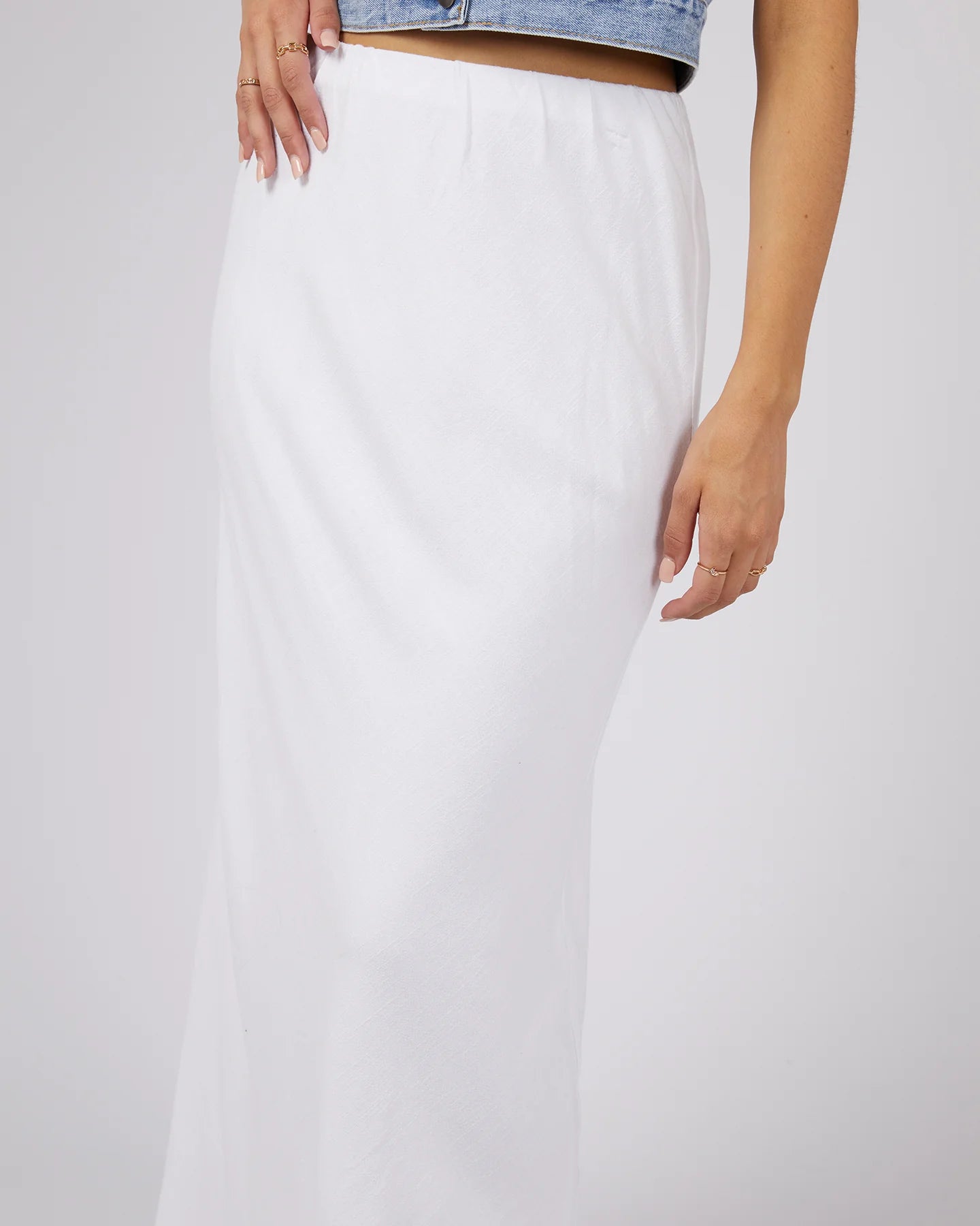 Leyla Maxi Skirt White