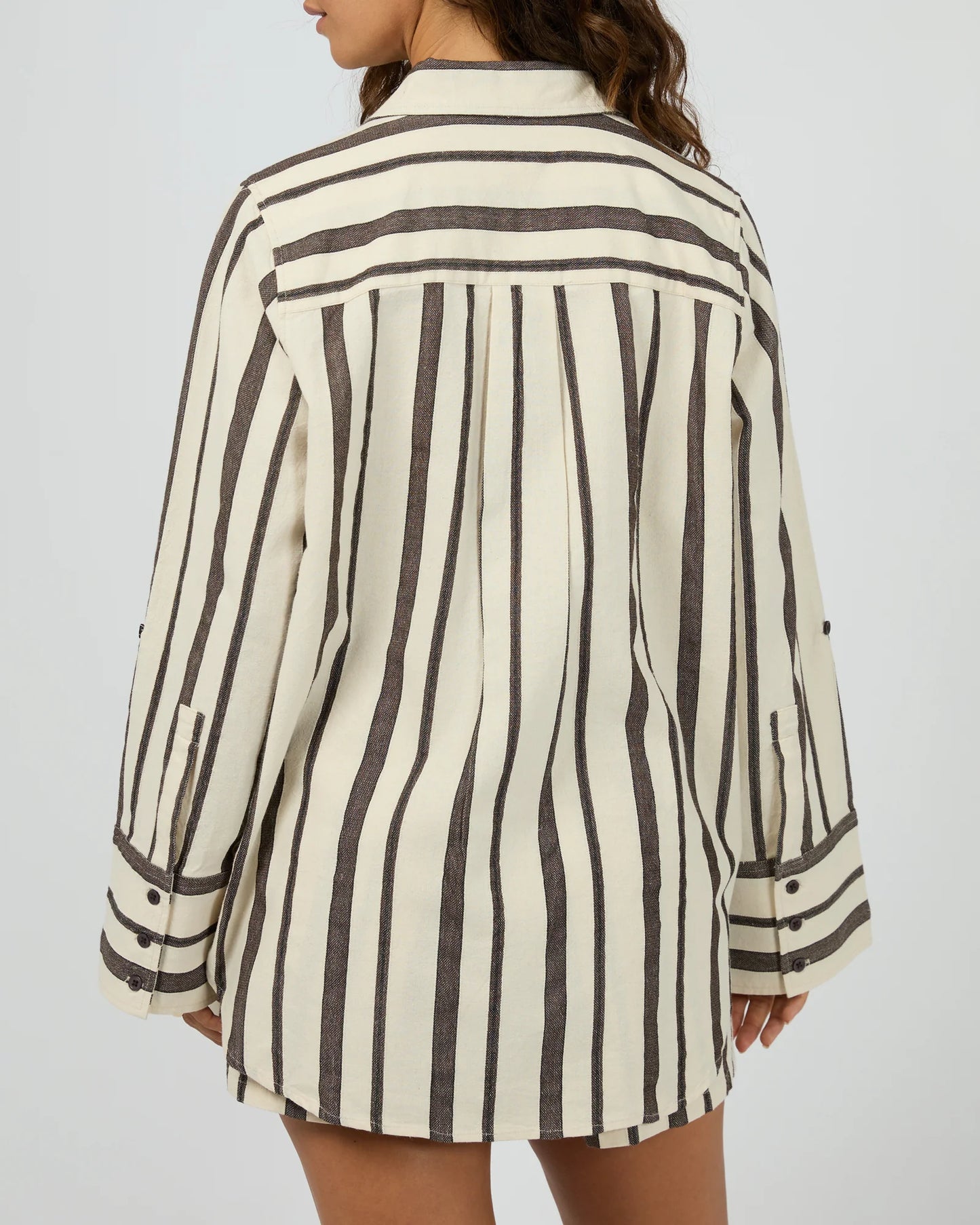 Rosa Stripe Shirt Brown