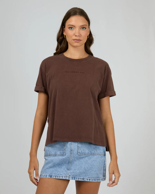AAE Washed Tee Brown