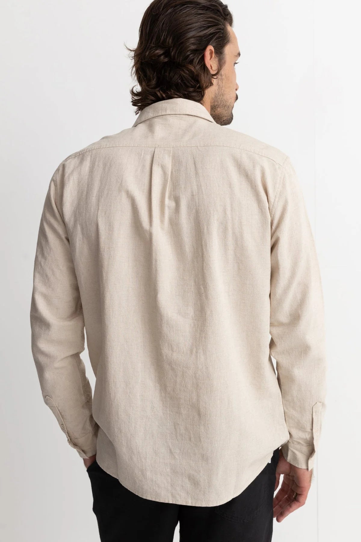 Classic Linen L/S Shirt Sand