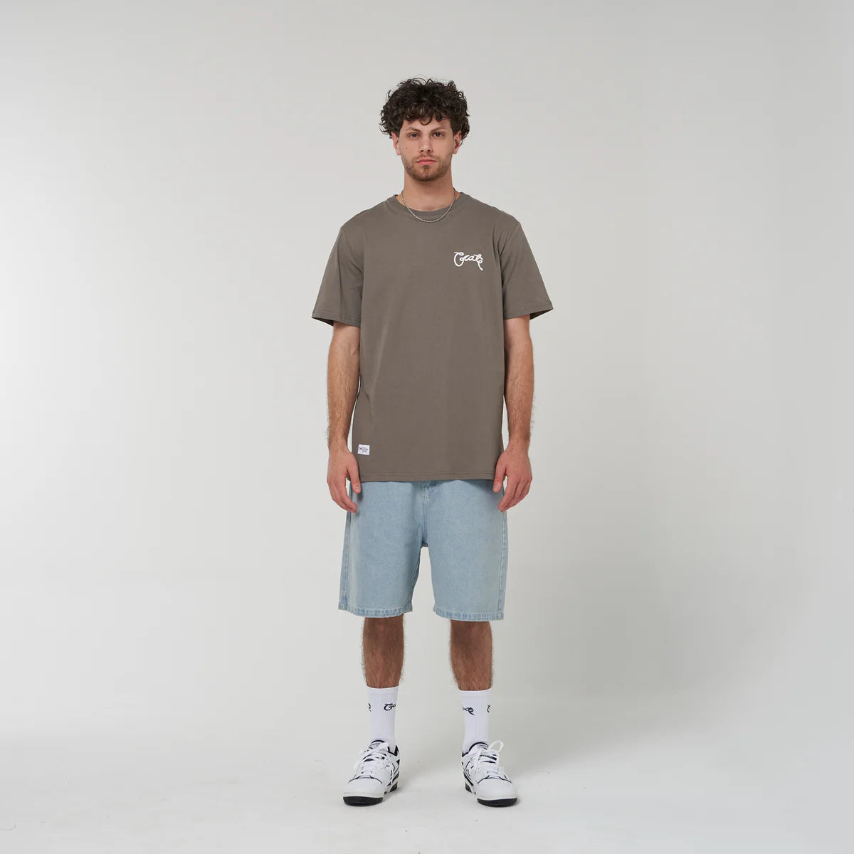 Crate Denim Shorts Light Blue