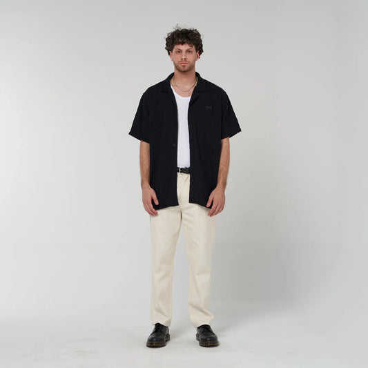 Dash Texture SS Shirt Black