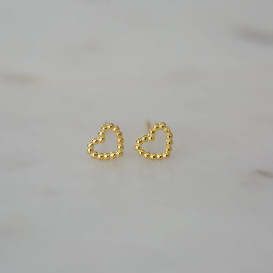 Dotty Love Studs Gold