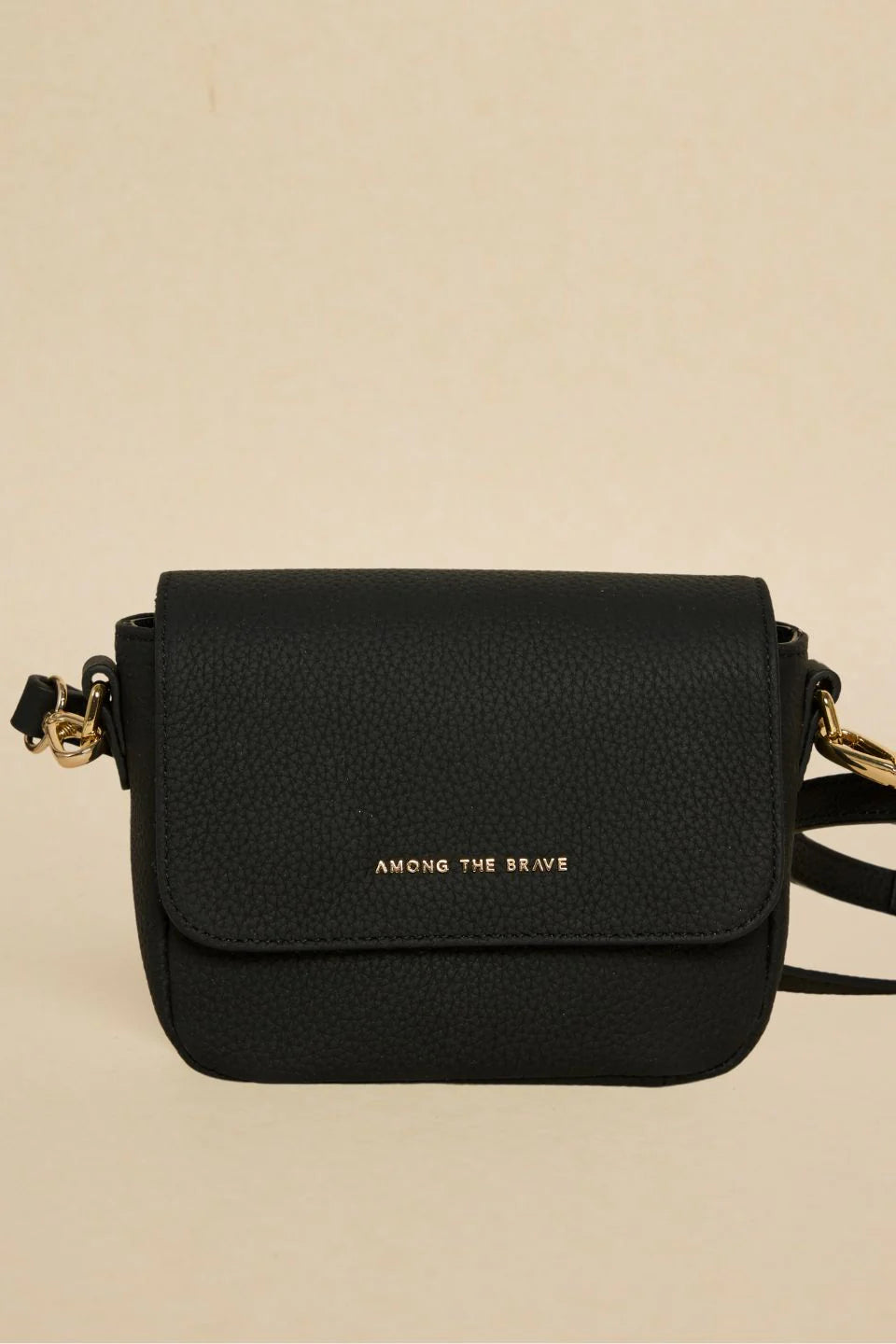 London Small Crossbody Bag Black Leather