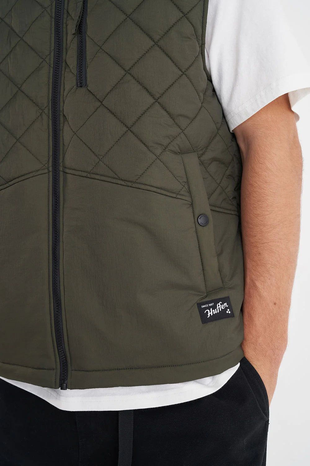 Rev Quilted Vest Cypress