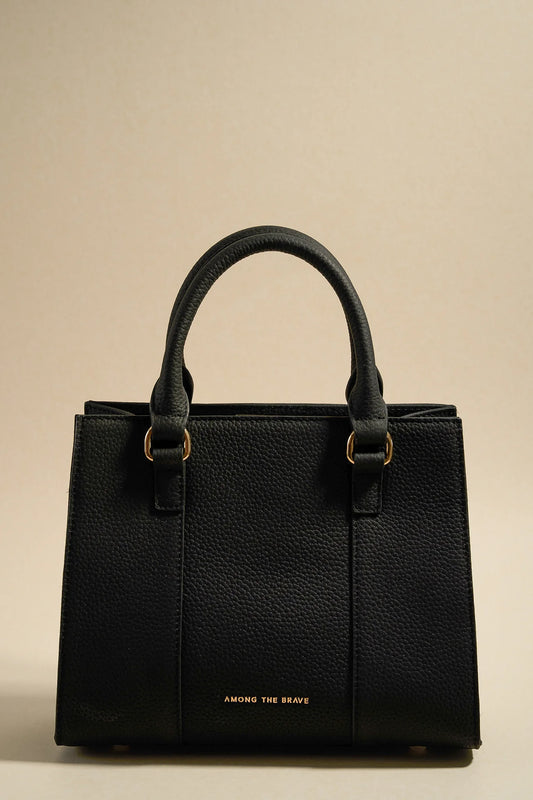 Manhattan Leather Mini Tote Black