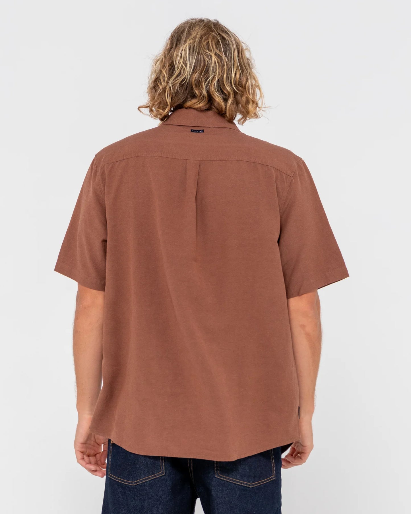 Overtone S/S Linen Shirt Java