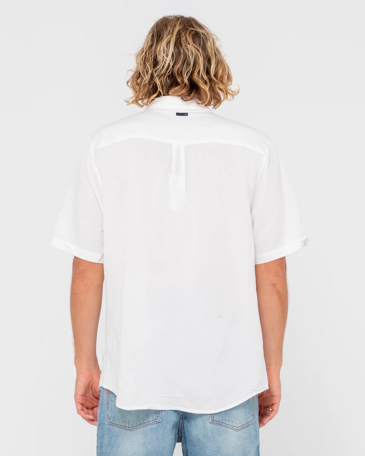 Overtone S/S Linen Shirt Whisper White