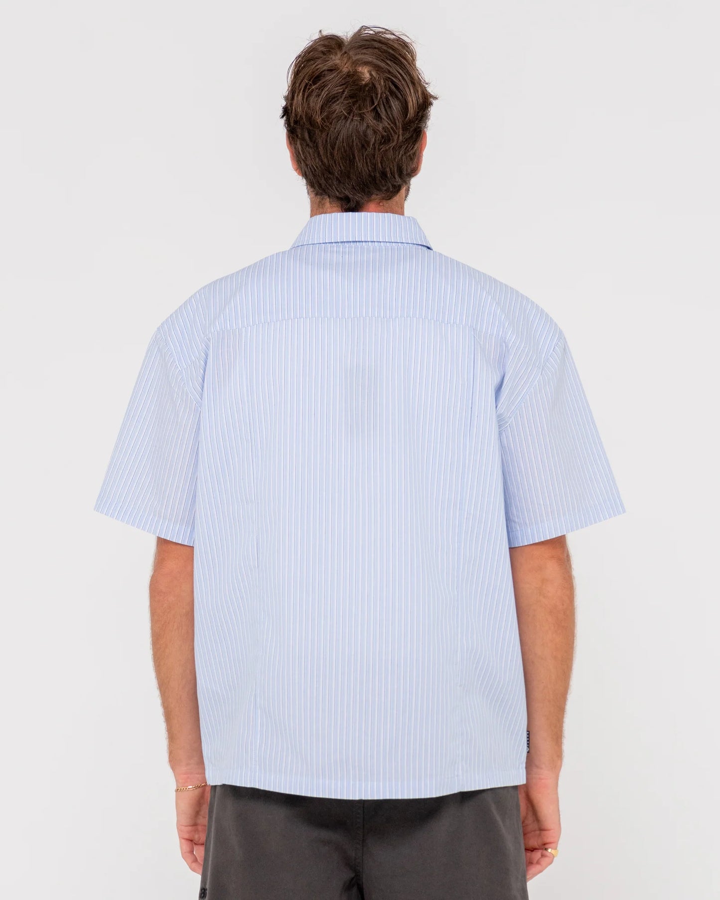 Boxed In S/S Shirt Sky Blue