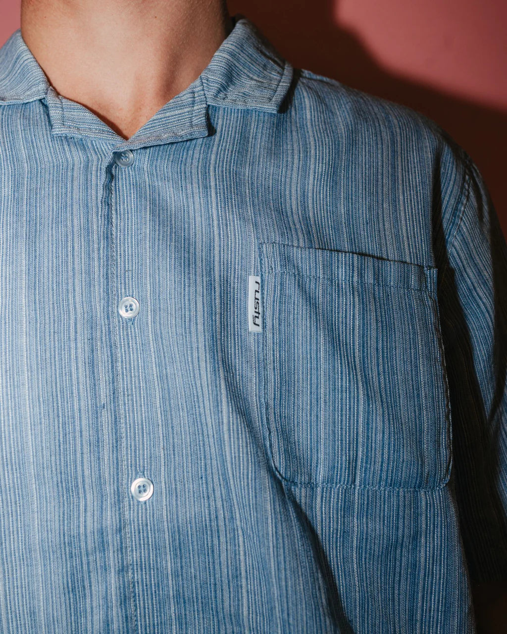 Canseco Cuban S/S Shirt Smoke Blue