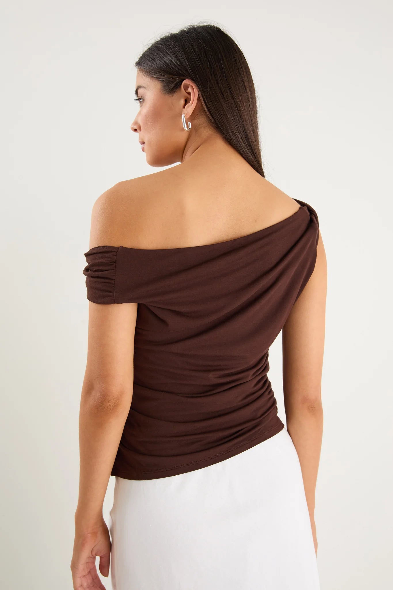 Nightlife Stretch  Multi Fit Top Chocolate