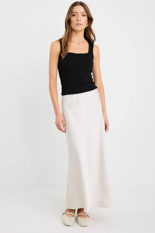 Prodigy Pearl Satin Maxi Skirt