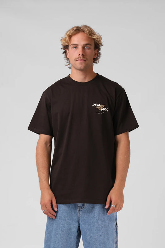 Fast Lane Tee Espresso