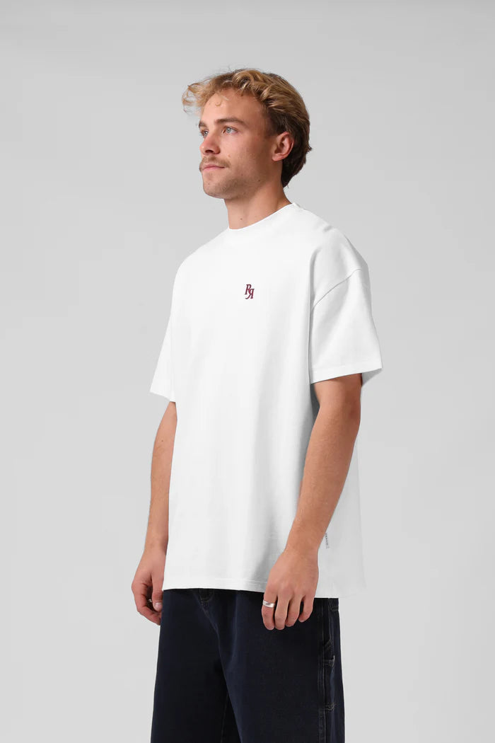 V2 Sanded OS  Tee White