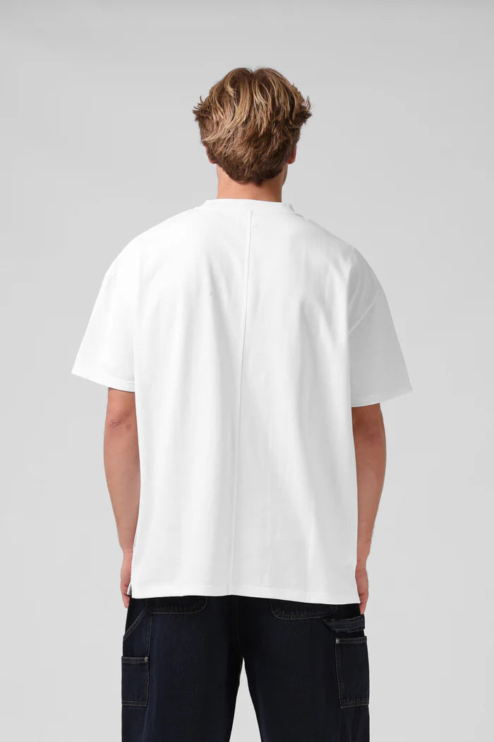 V2 Sanded OS  Tee White