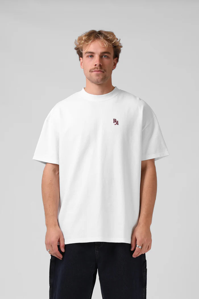 V2 Sanded OS  Tee White