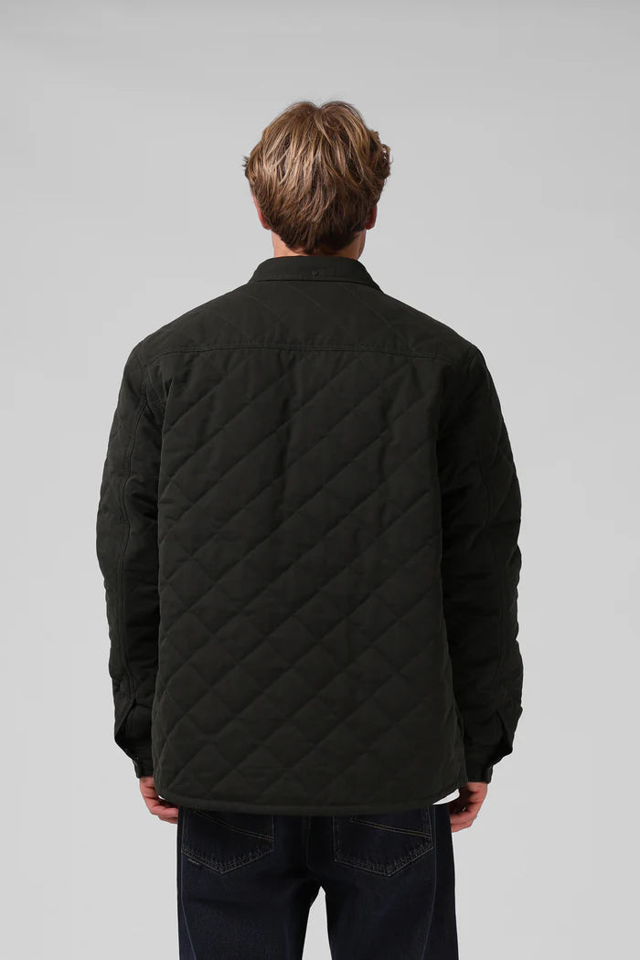 Quilted Jacket Dk  Olive