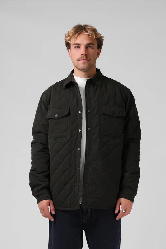 Quilted Jacket Dk  Olive