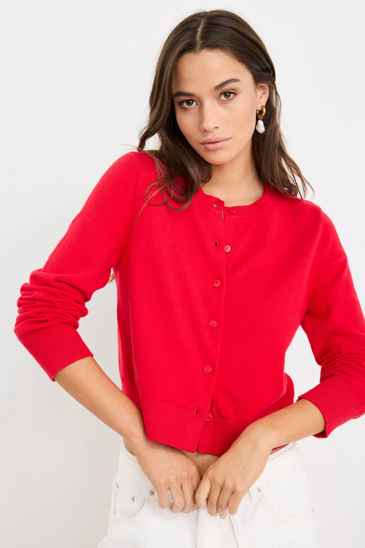 Replica Cotton Cashmere Cardigan Cherry