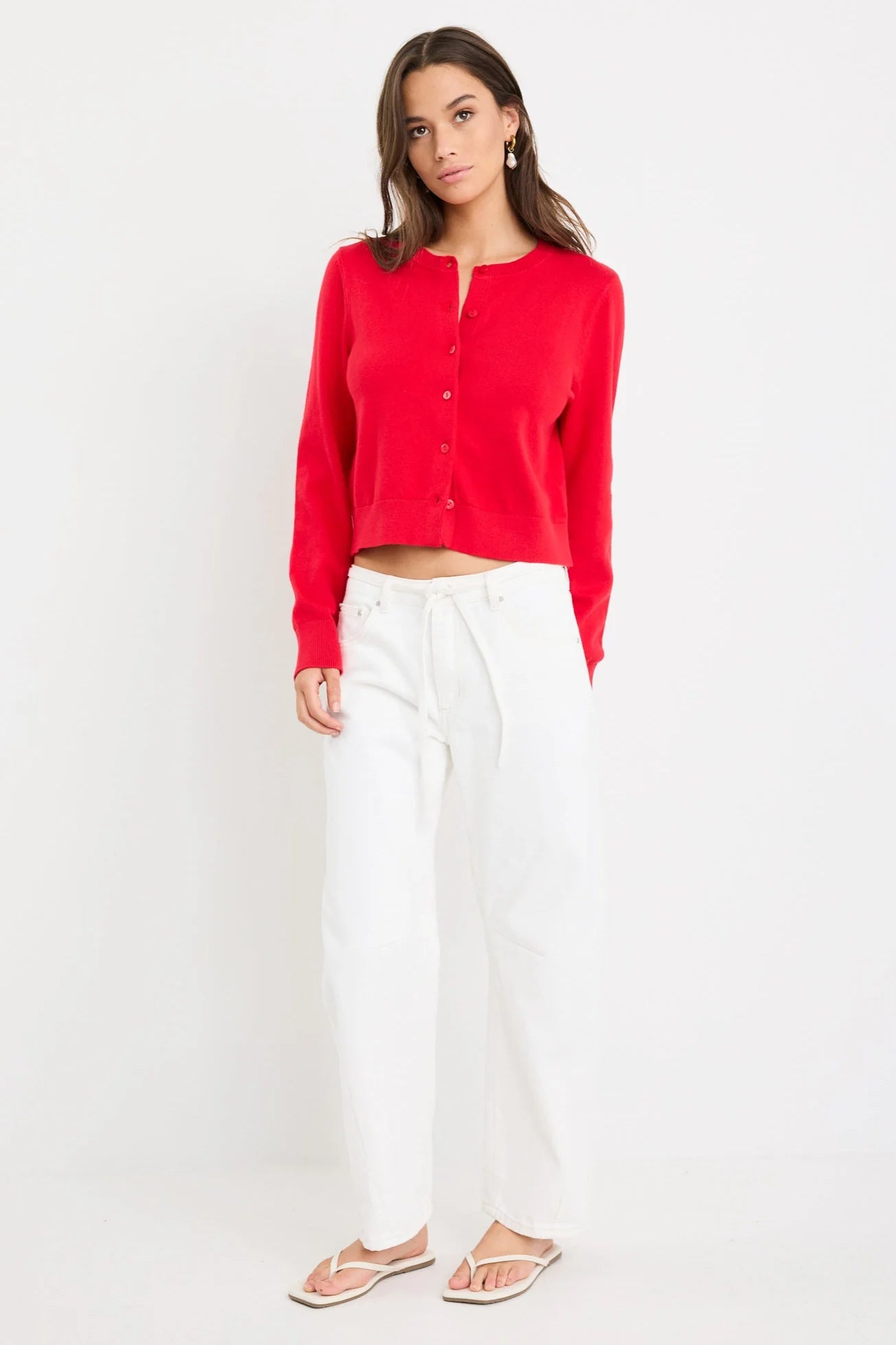 Replica Cotton Cashmere Cardigan Cherry