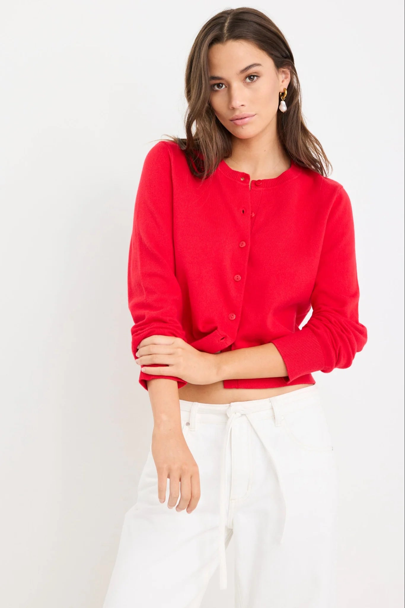 Replica Cotton Cashmere Cardigan Cherry