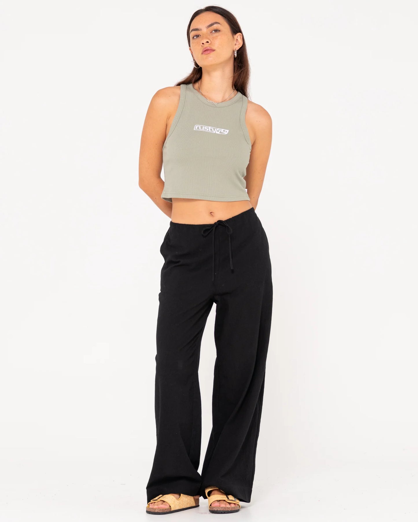 Zanzibar Mid Rise Pant Blk