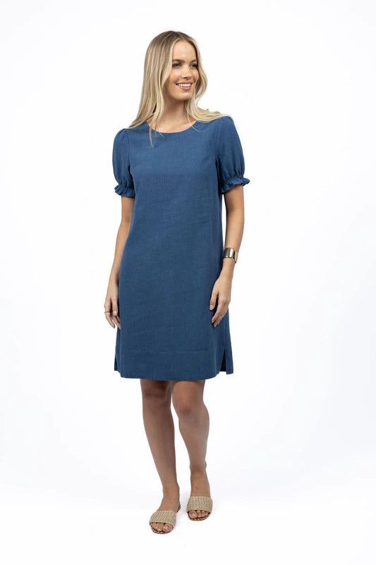 Sana Shift Dress Ocean Blue