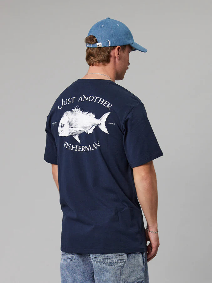 Snapper Logo Tee Navy/White