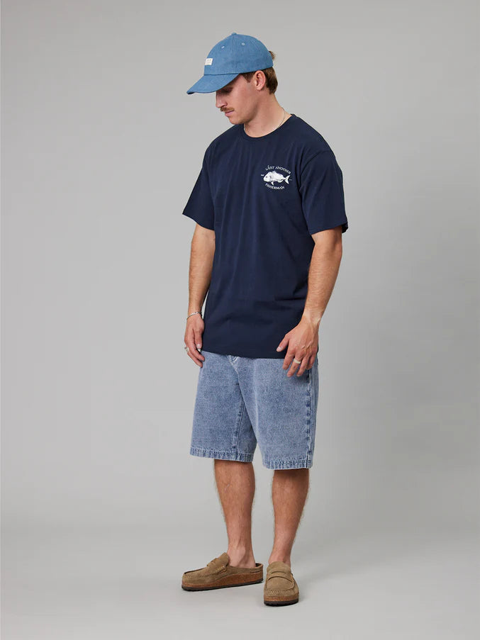 Snapper Logo Tee Navy/White