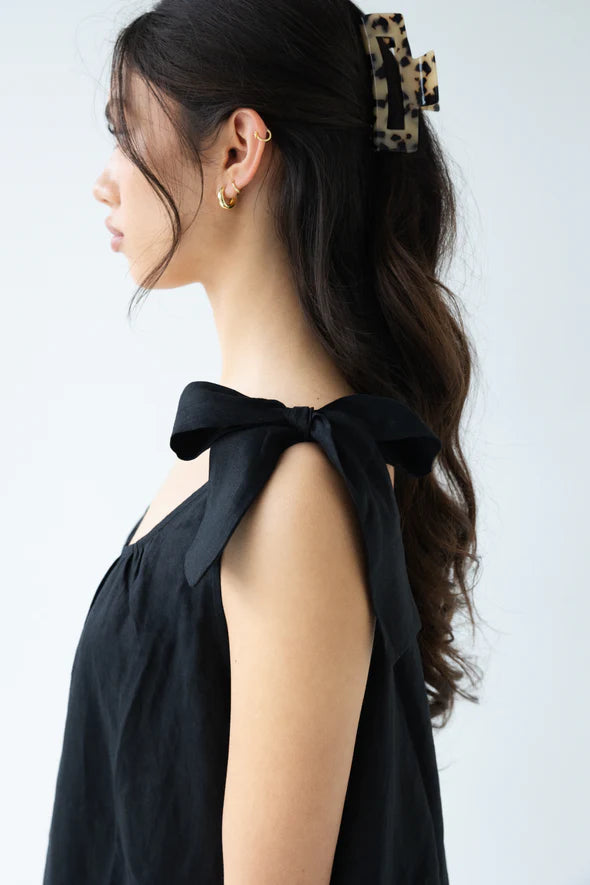 Bows Dress Black