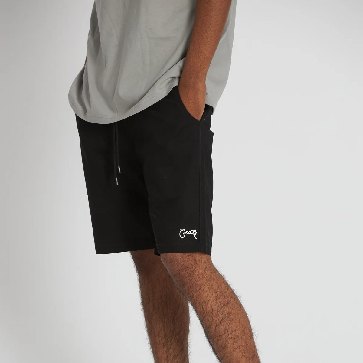 Scripted Stamp Walk Shorts Black