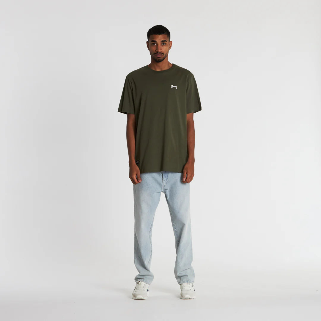 Stamp  Script Tee Khaki