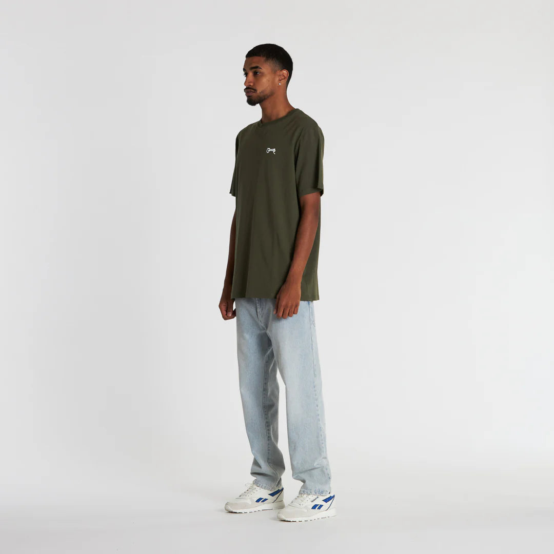 Stamp  Script Tee Khaki