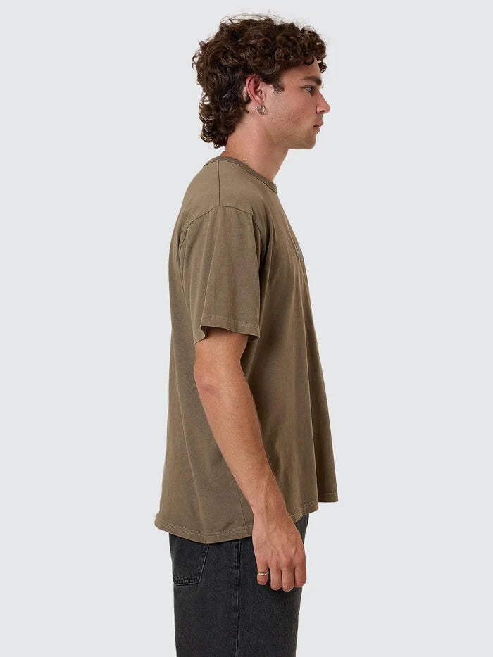 Thrills Workwear Embro Merch Tee Desert