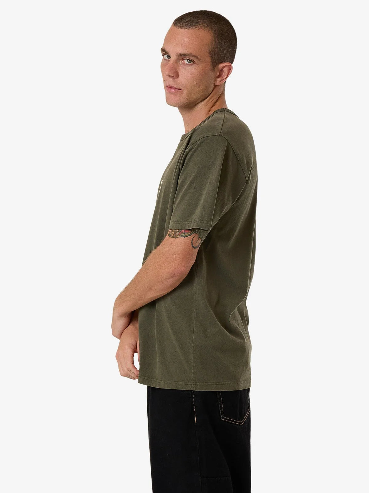 Workwear Embro Merch Fit Tee Grape Leaf