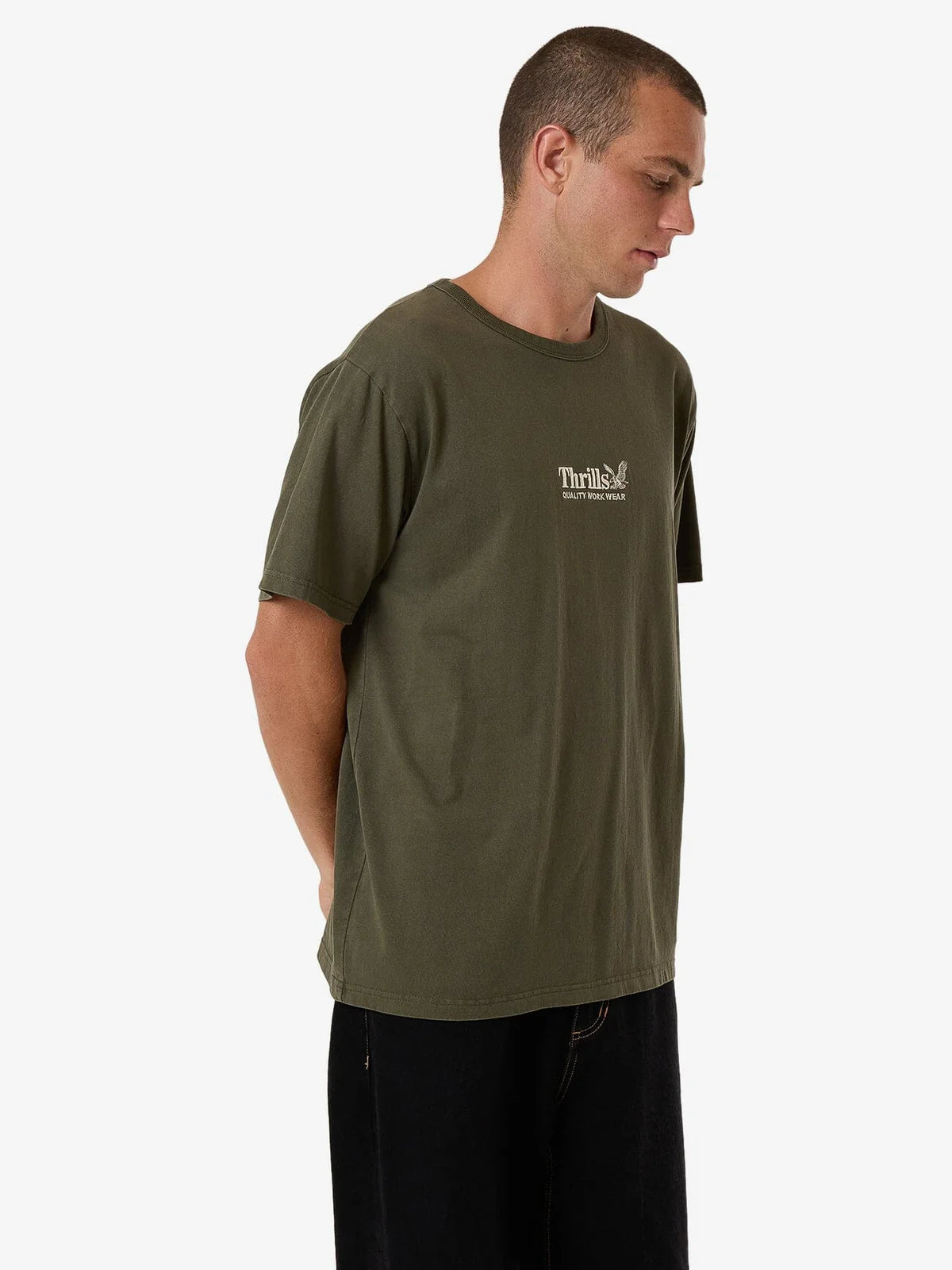 Workwear Embro Merch Fit Tee Grape Leaf