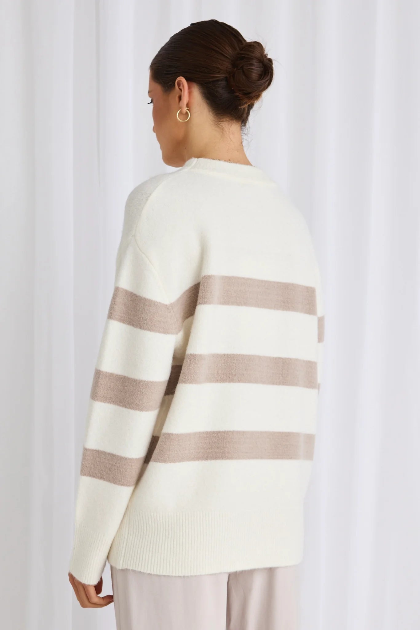 True Natural Stripe Knit