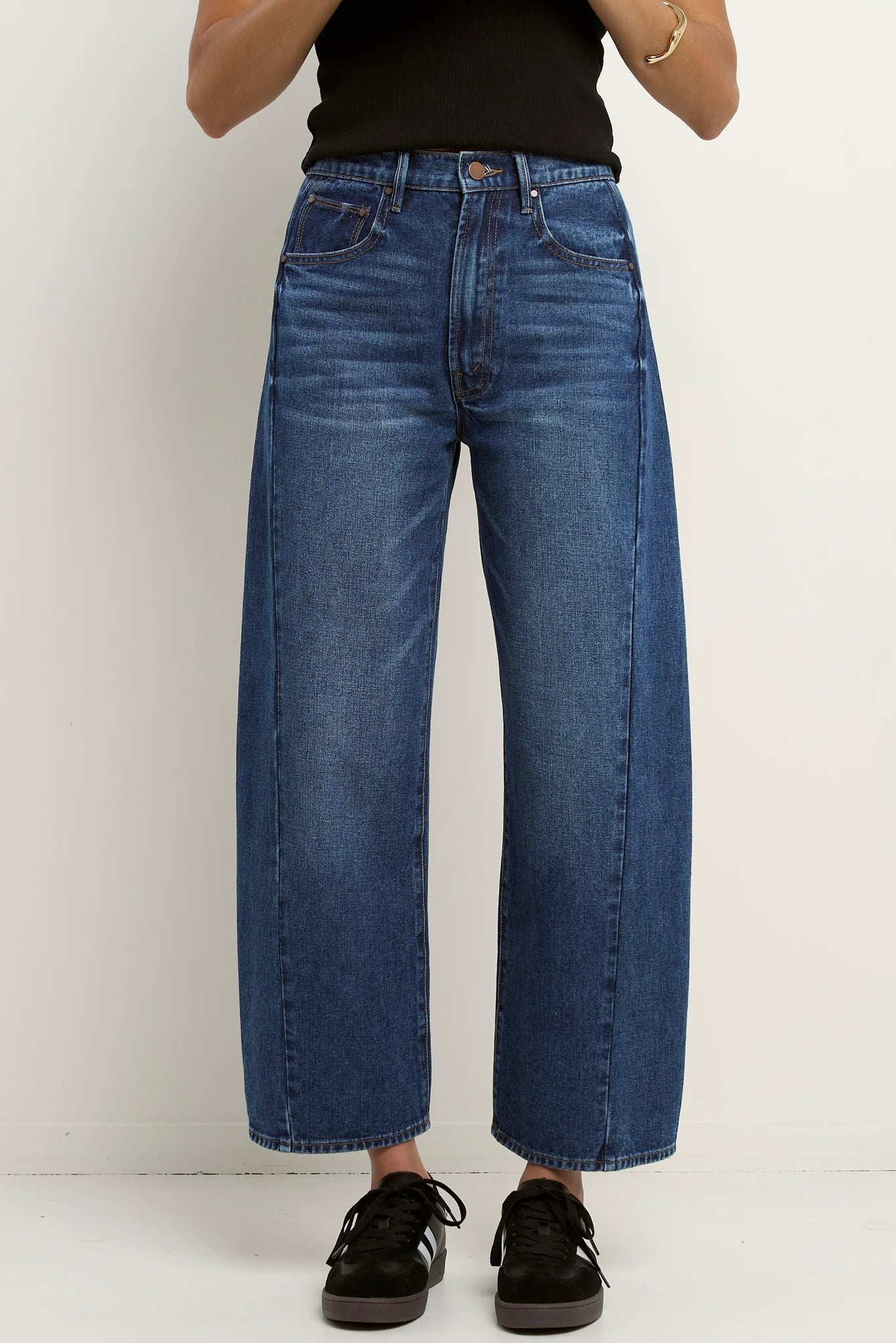 Varsity Barrel Jean Deep Blue