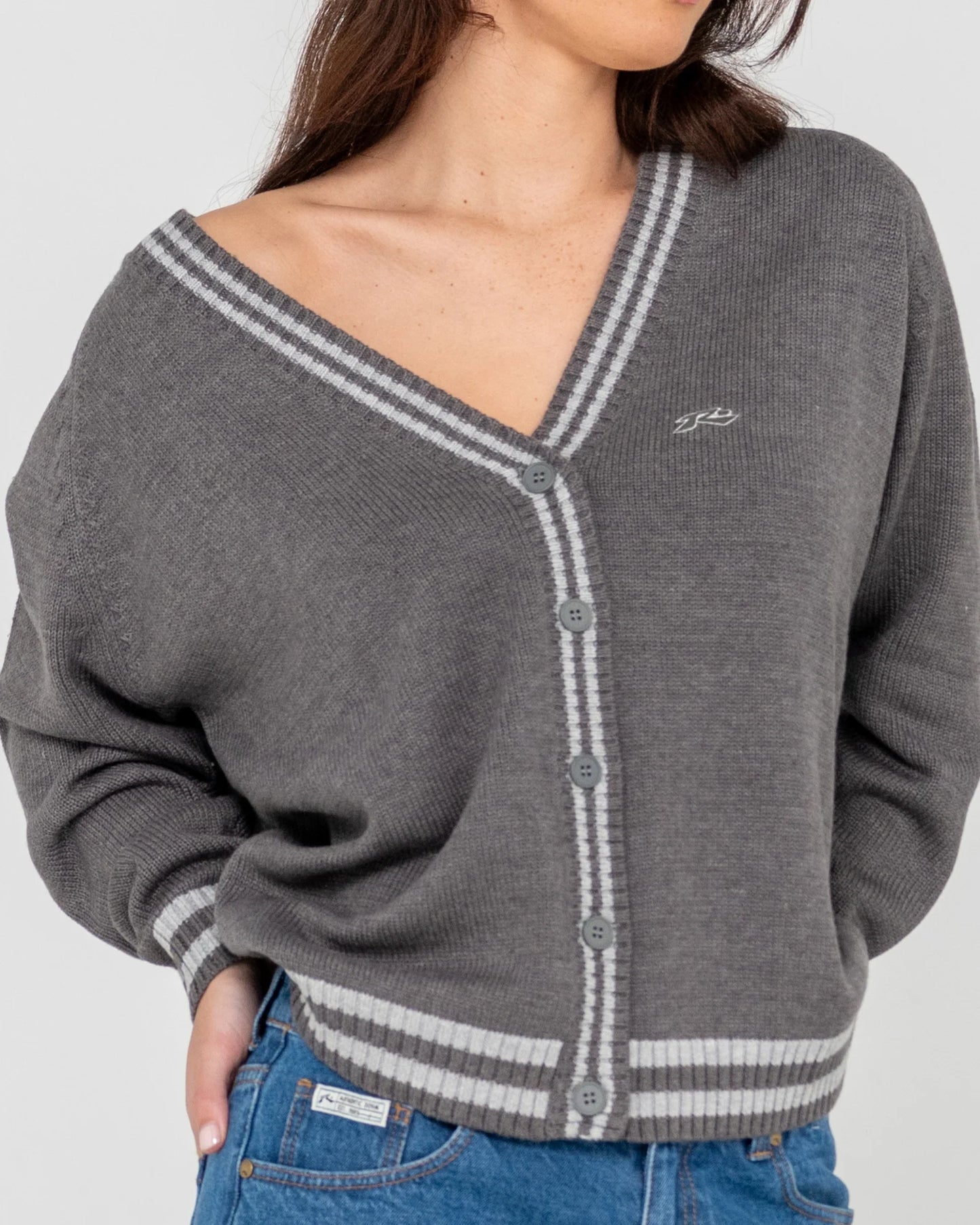 Cambridge Oversized Cardigan Grey