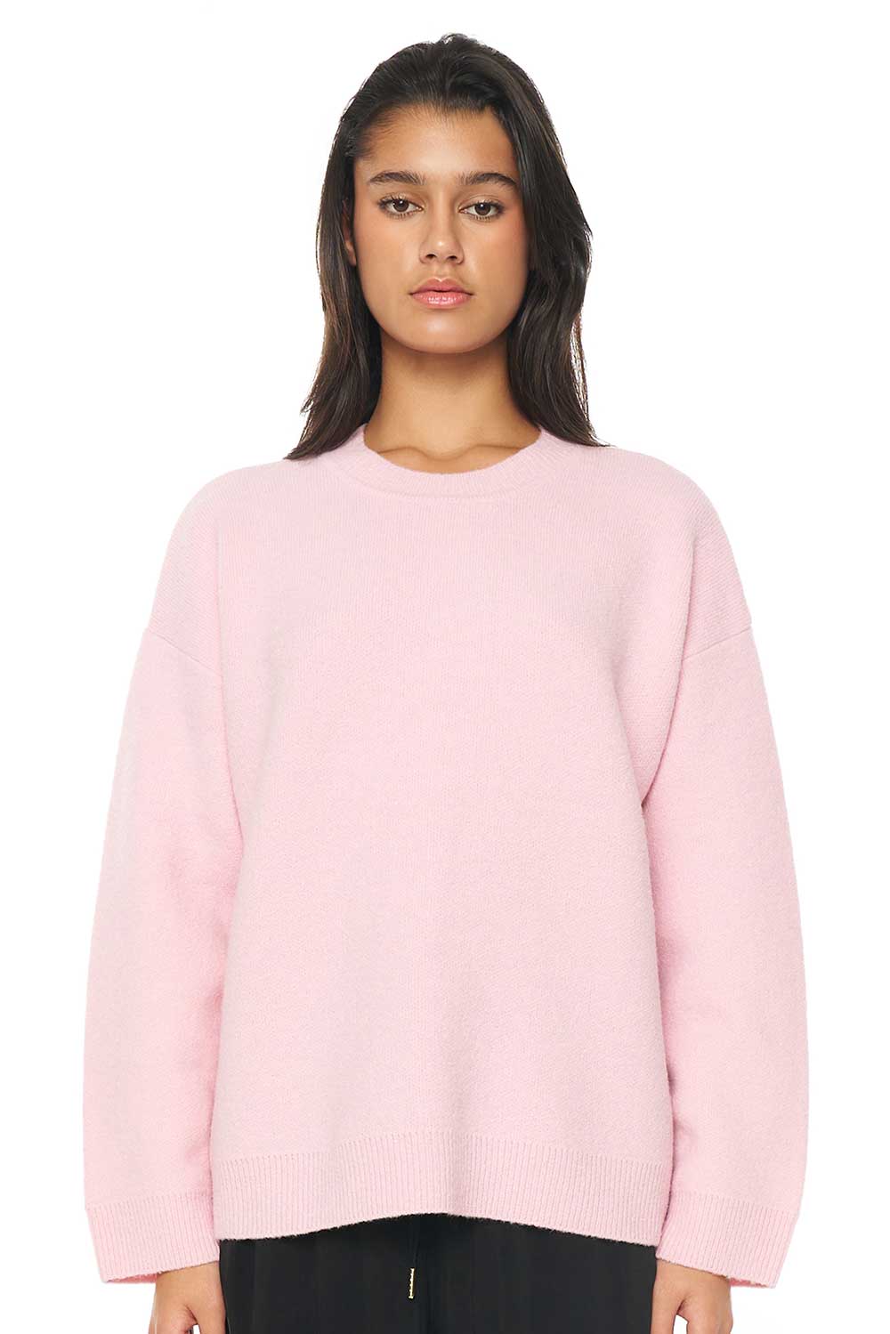 Solar Elle Knit Crew Blush