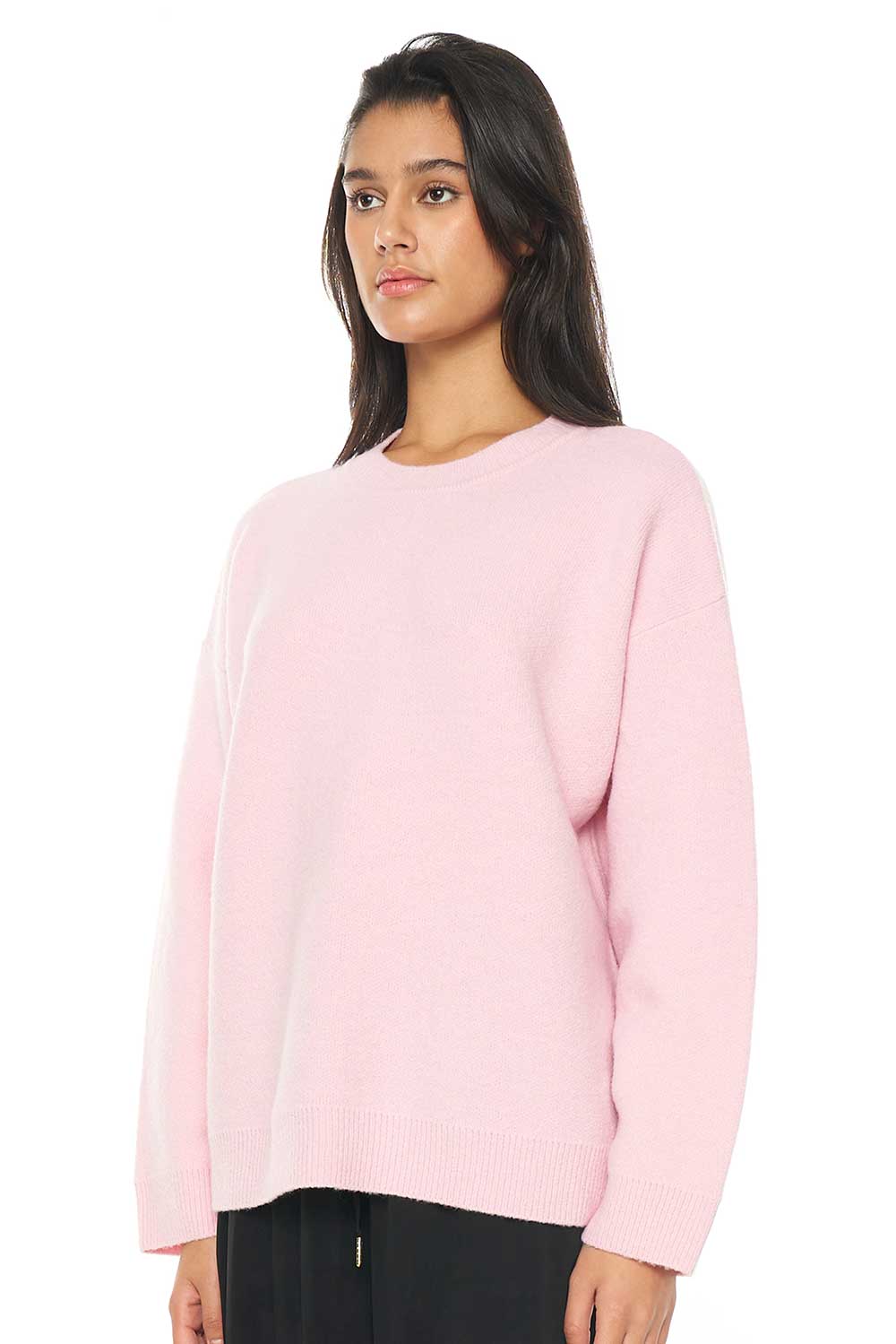 Solar Elle Knit Crew Blush