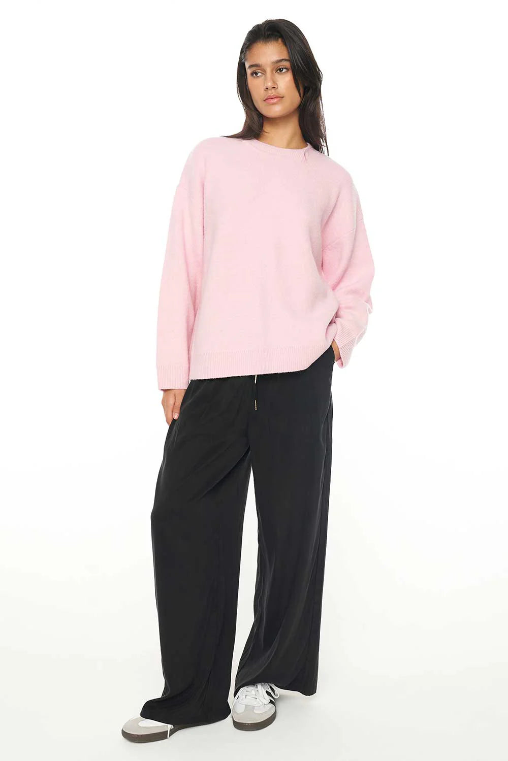 Solar Elle Knit Crew Blush