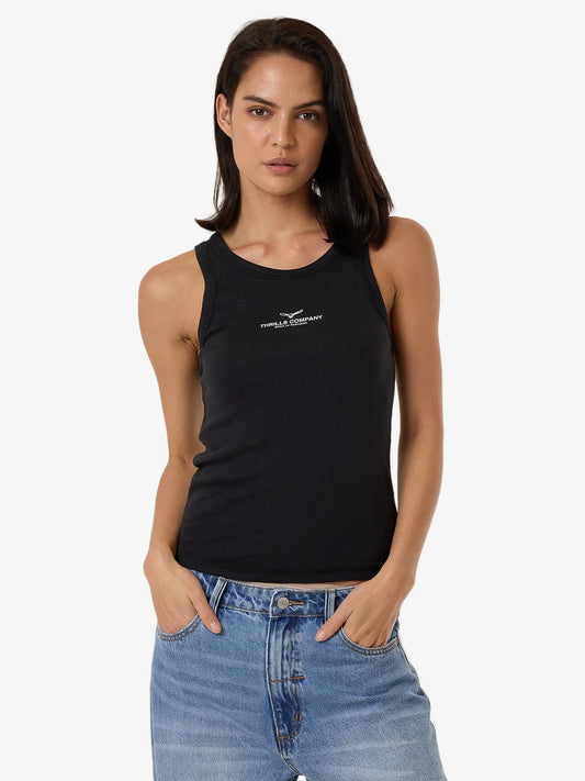 Emblem Of Strength Tank Washed Black